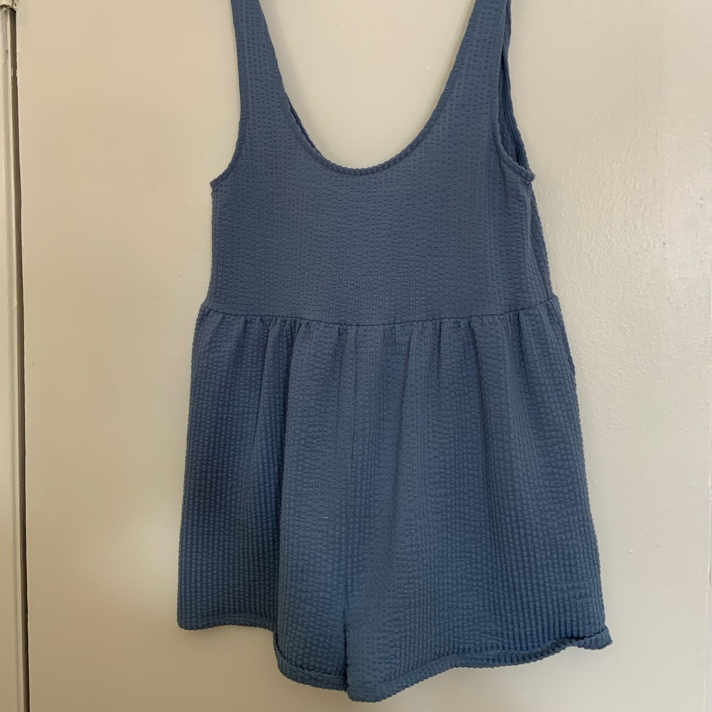 Urban Outfitters Blue Waffle Jumper